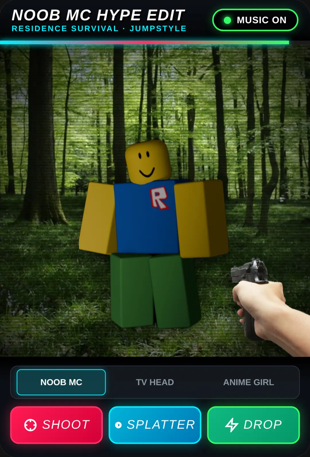 Roblox Noob MC Edit cover