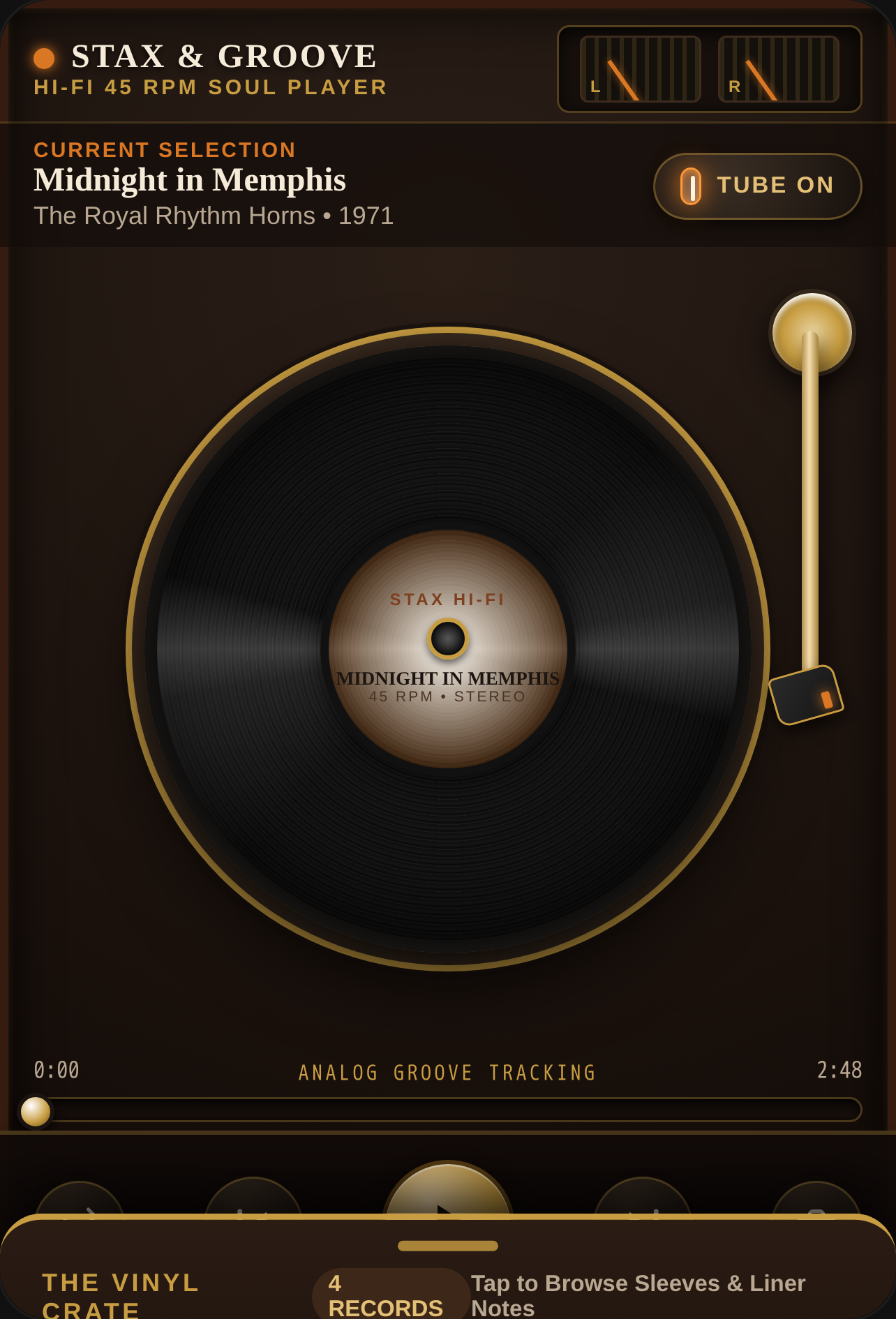 Stax and Groove - Vintage Soul Turntable cover