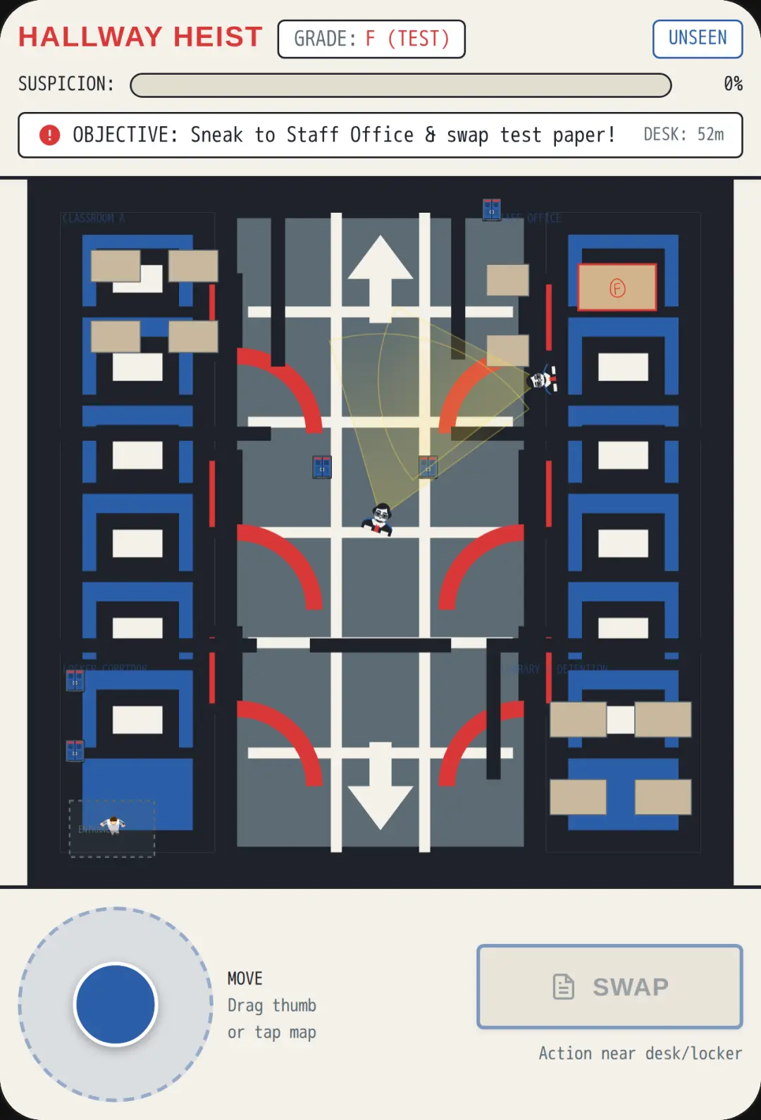 Hallway Heist: Swap the Test cover