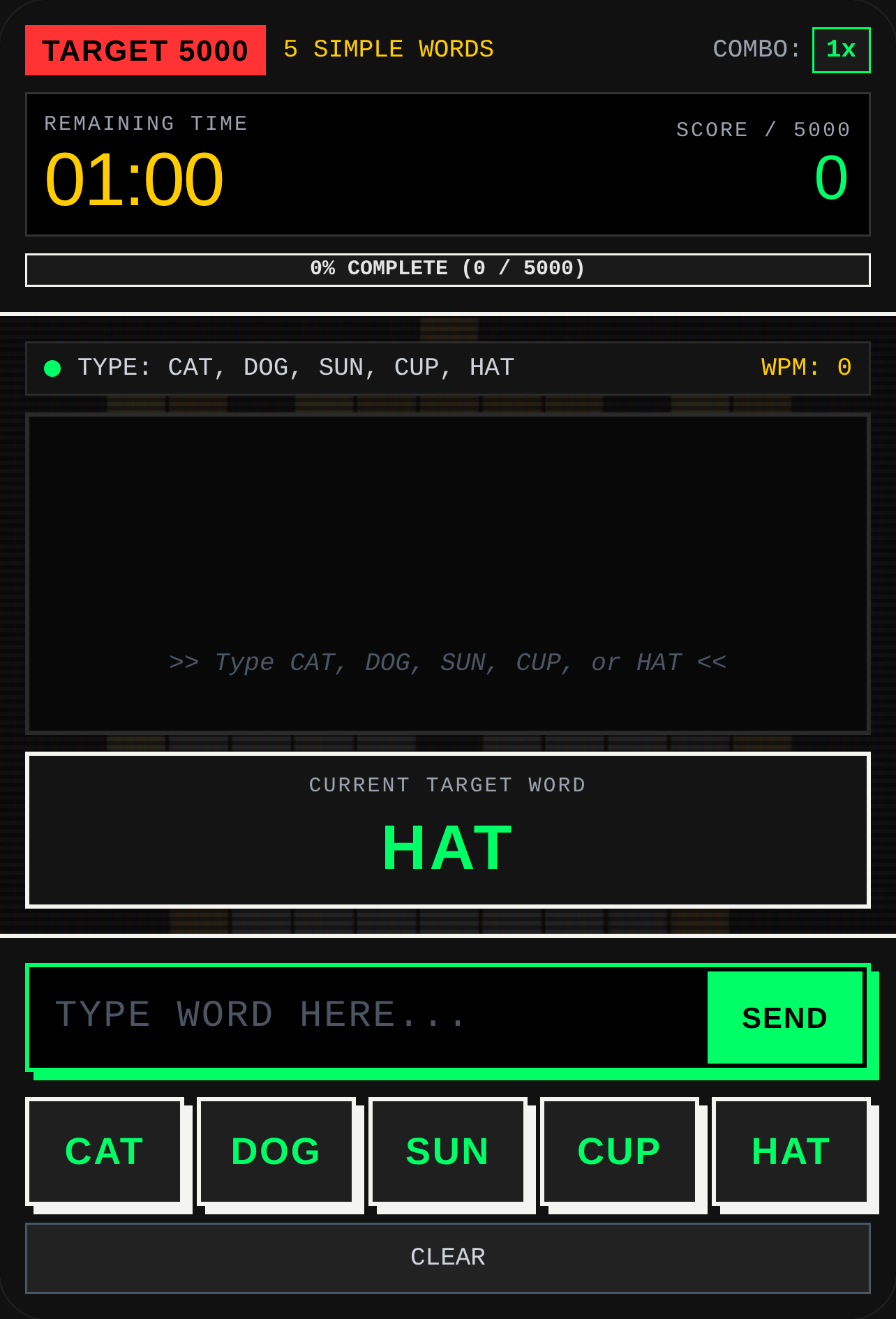 5 WORDS SPEEDRUN 5000 cover