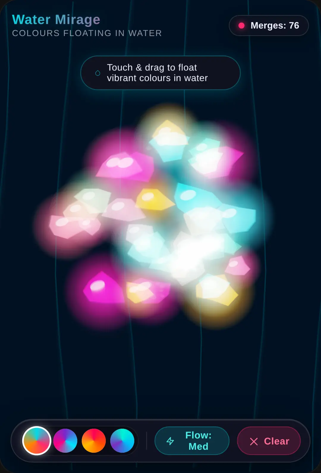 Water Mirage - Colours Floating in Water cover