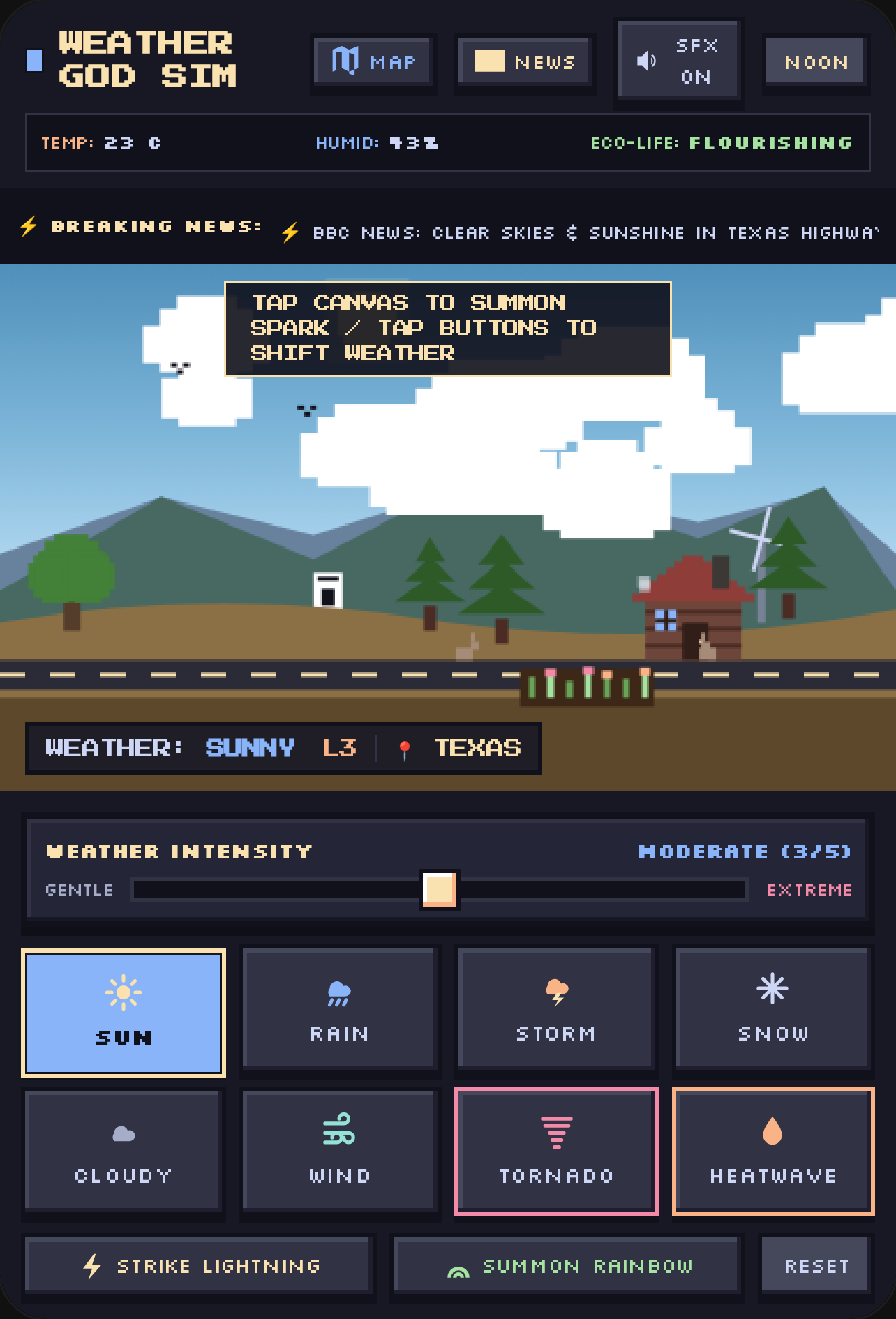 Pixel Weather God: Cozy Weather Simulator cover
