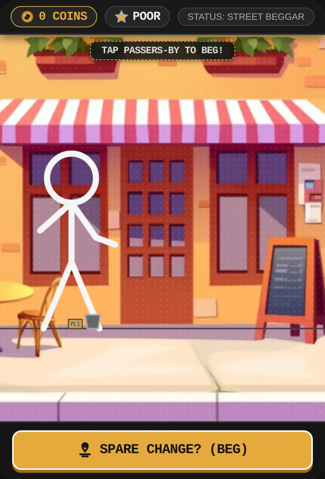 Street Beggar Stickman cover