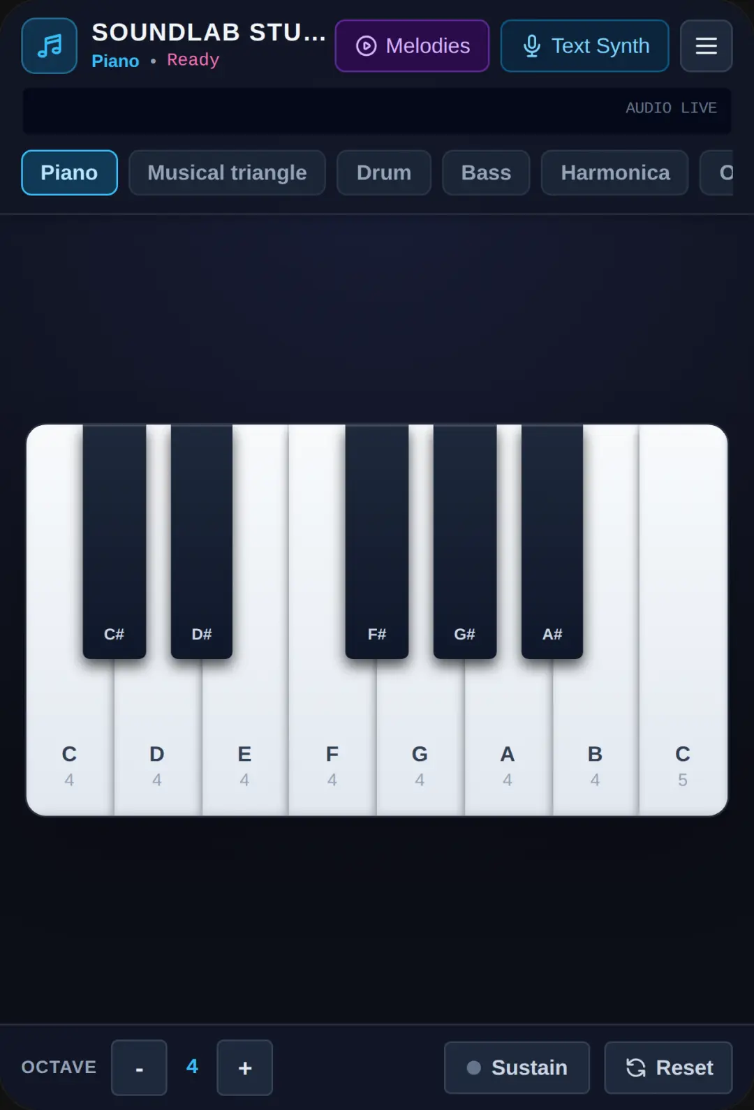 Studio Sound Lab - Musical Instrument Simulator cover