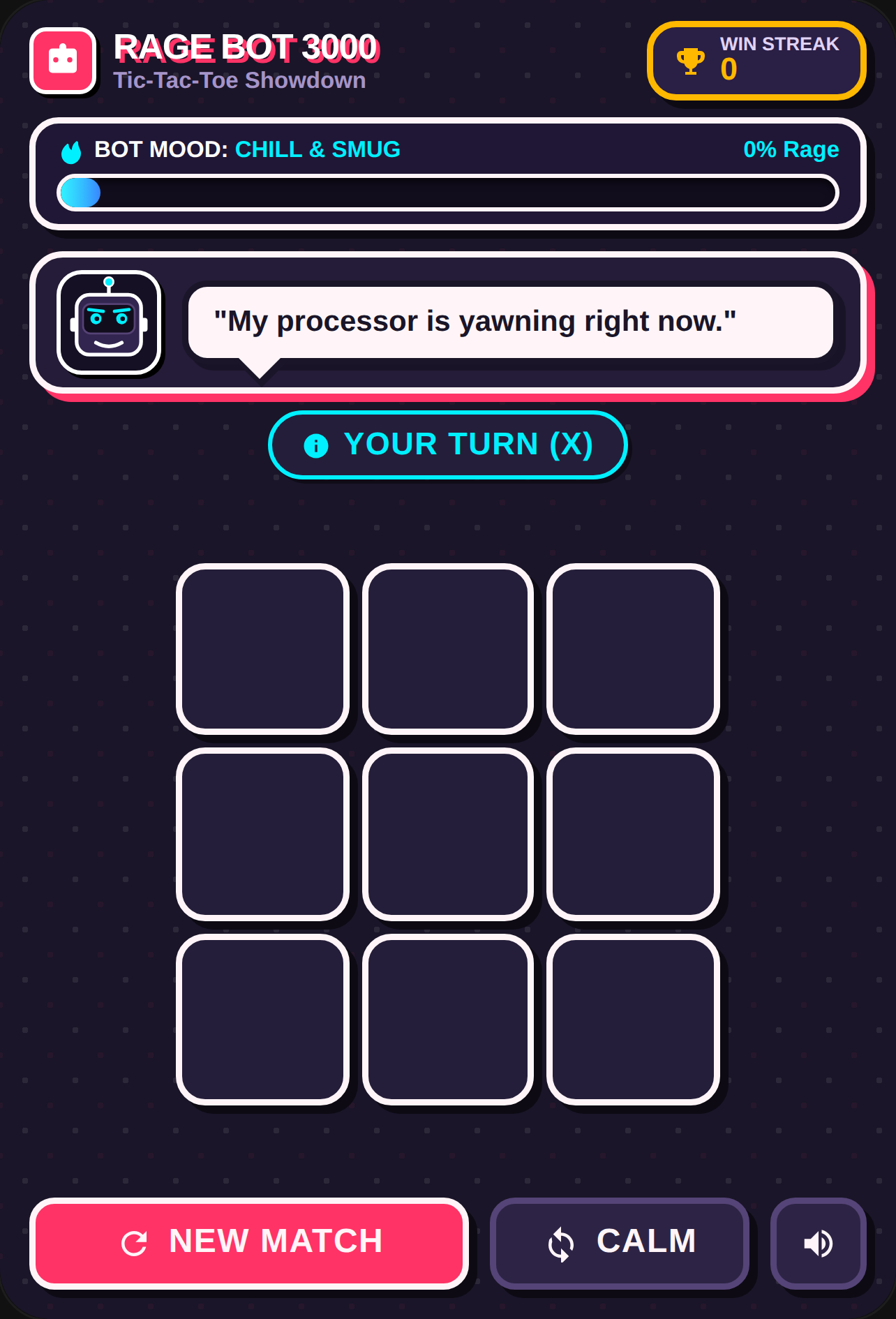 Rage Bot Tic-Tac-Toe cover