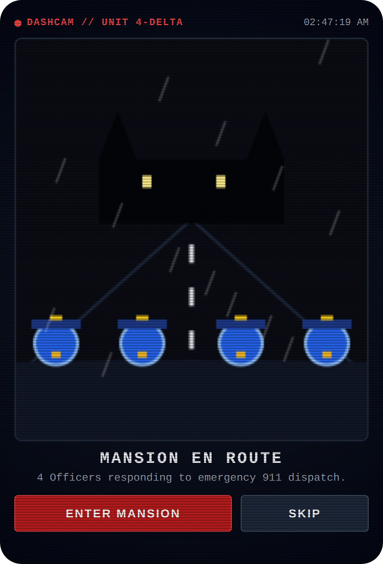 Mansion Incident - Police Investigation cover