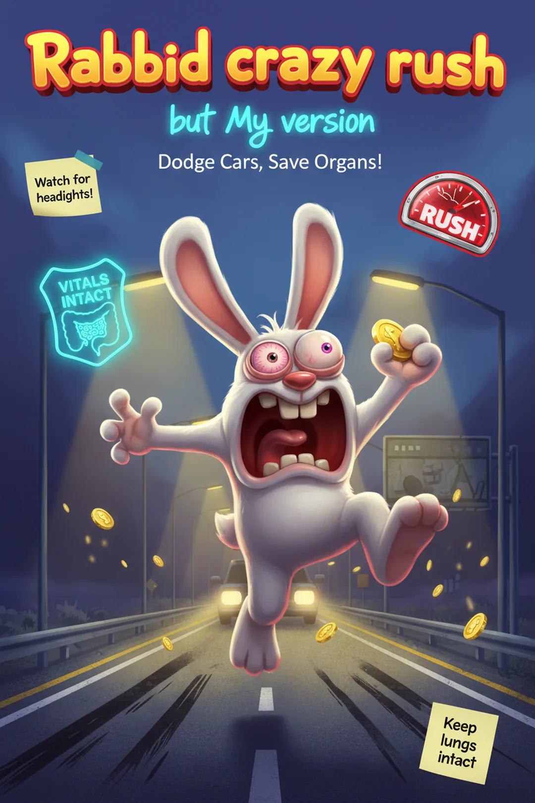 Rabbid crazy rush but My version cover