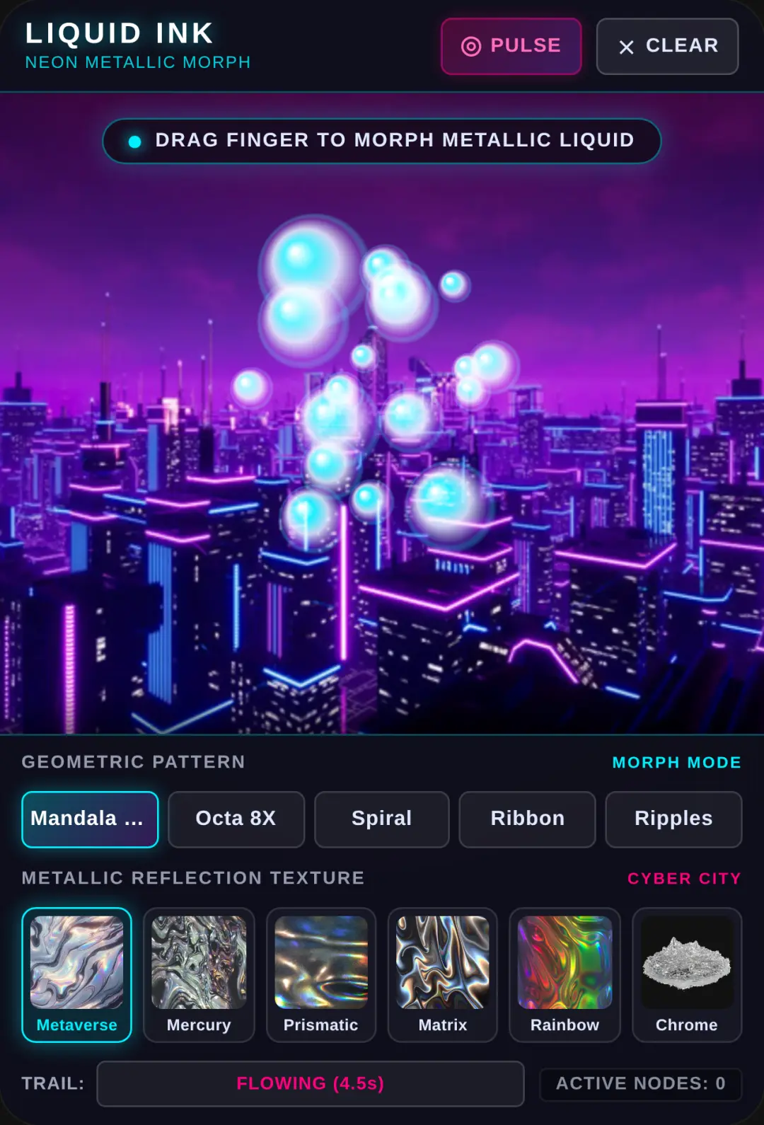 Liquid Ink - Neon Metallic Morph cover