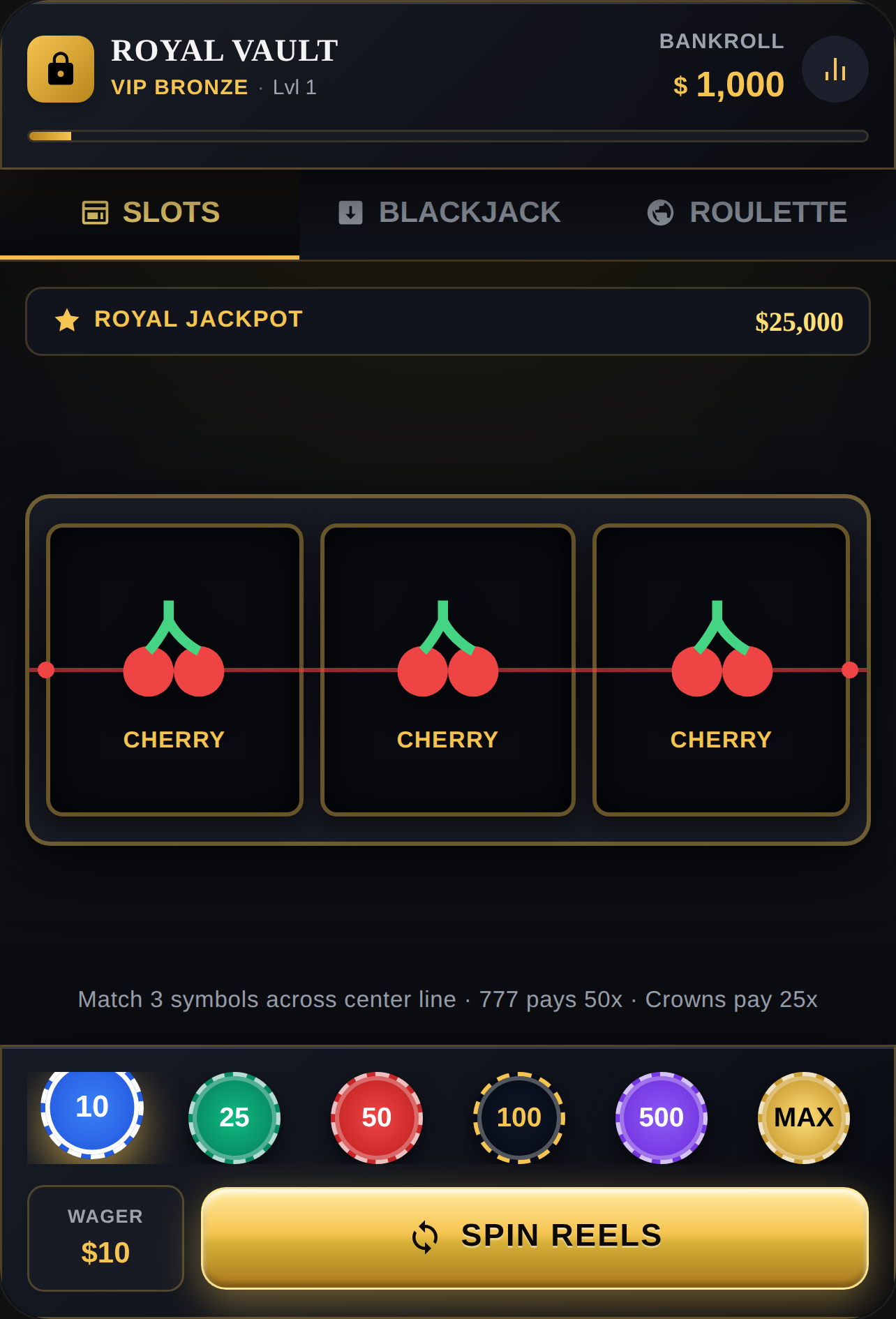 Royal Vault — Virtual Casino cover