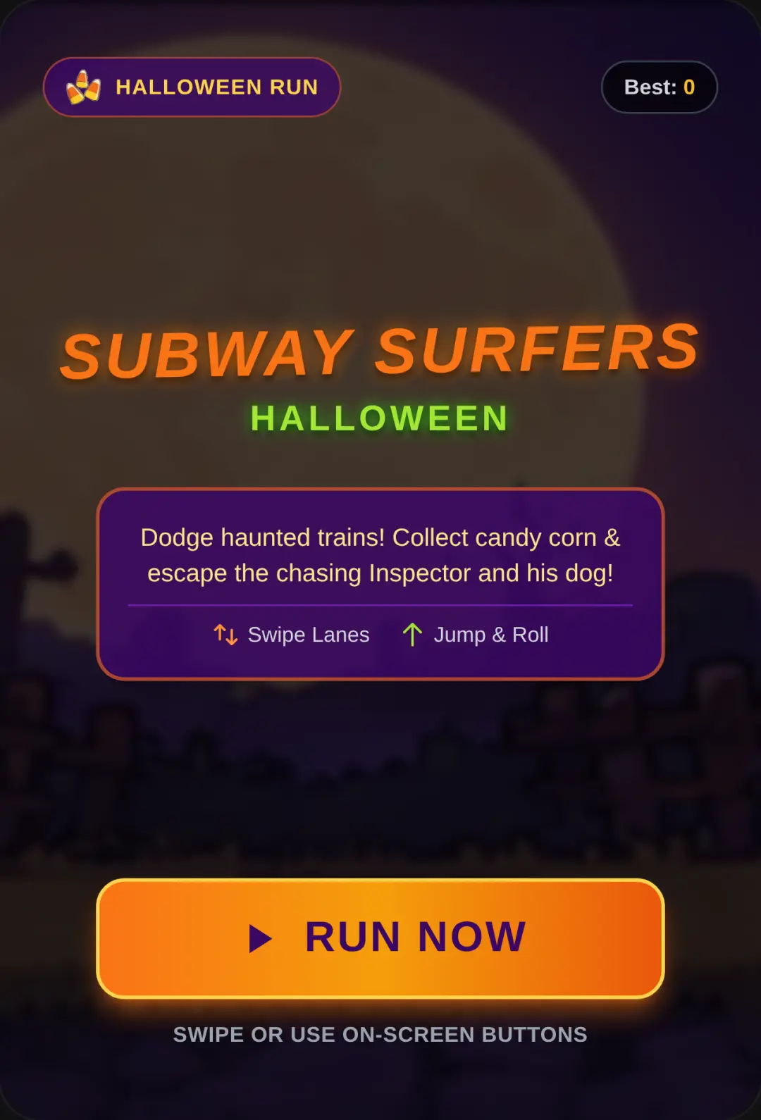 Subway Surfers Halloween cover