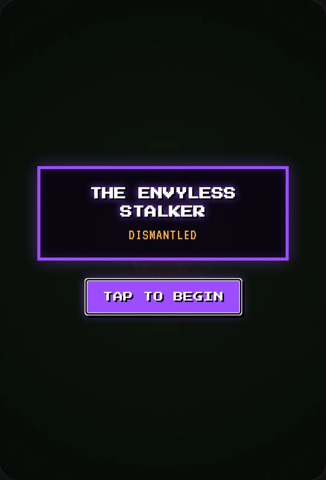The Envyless Stalker: Dismantled cover