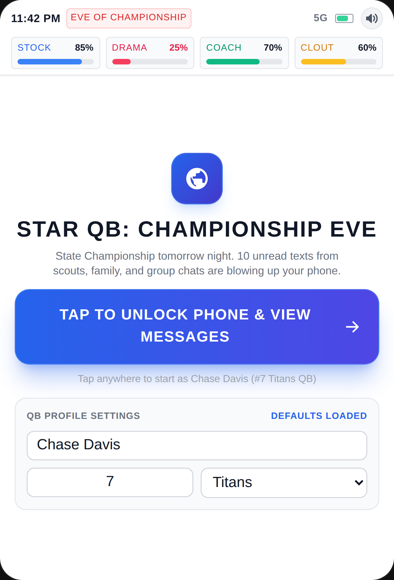 Star QB: Text Drama cover