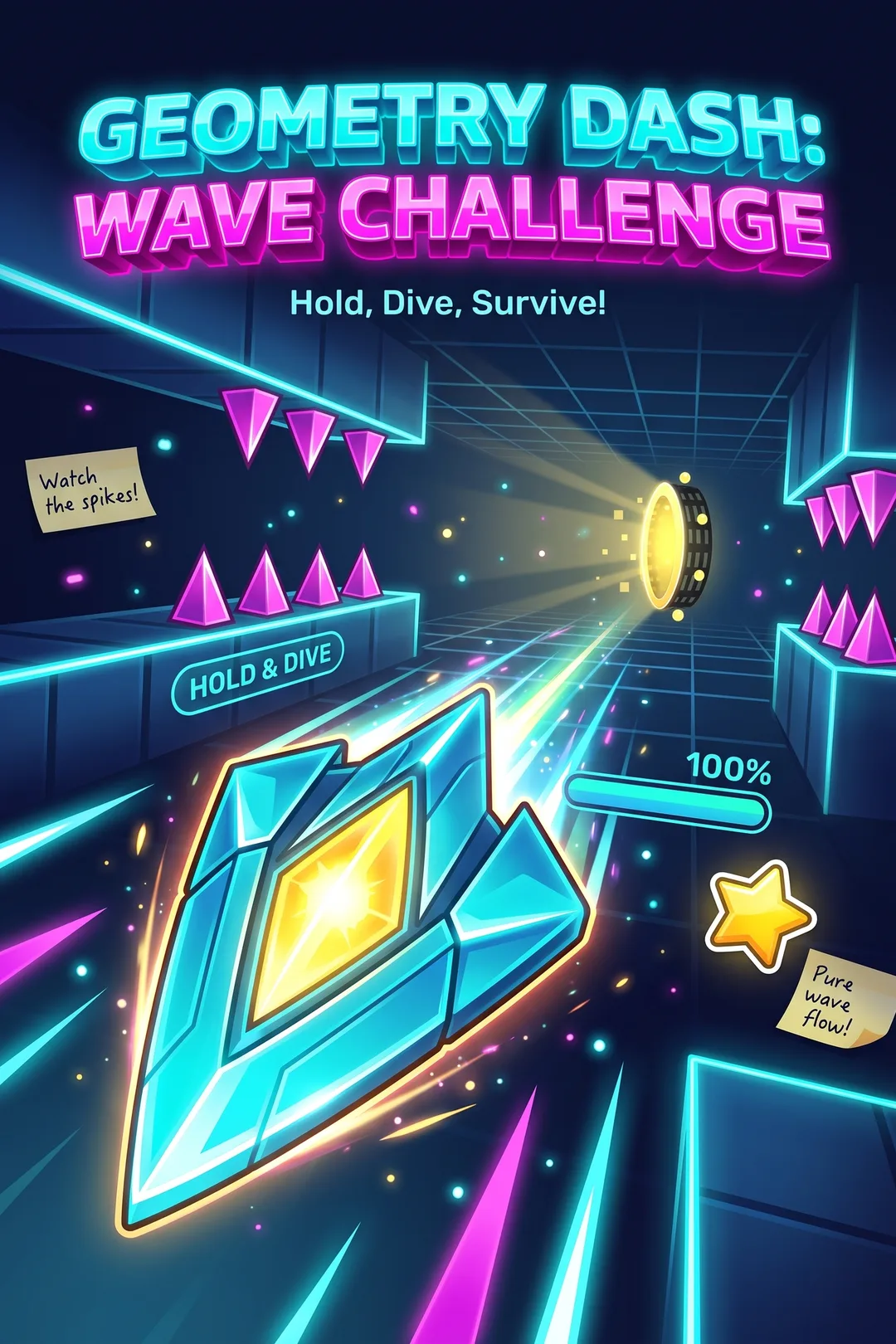 Geometry Dash: Wave Challenge