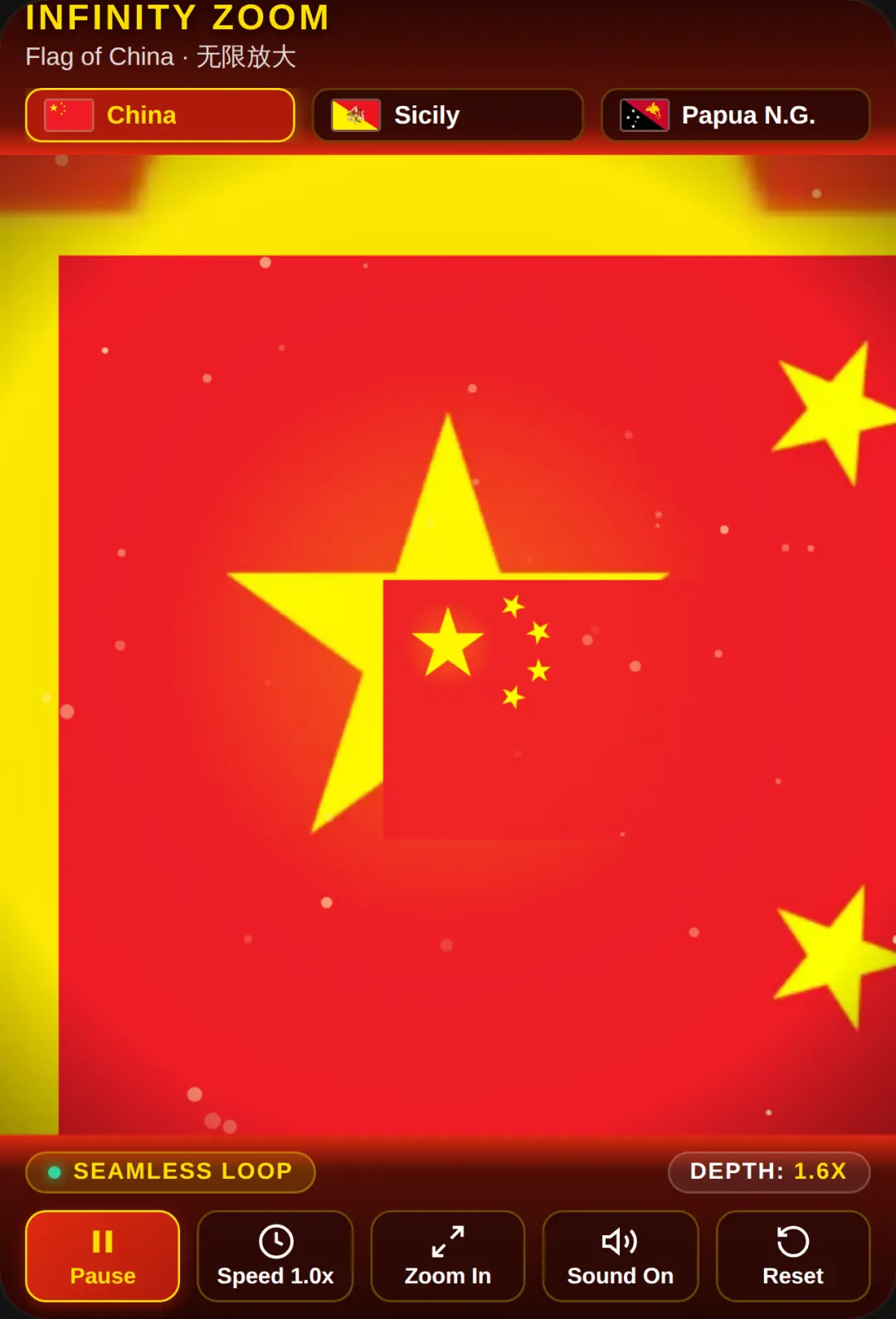 Infinity Zoom · Flag of China cover