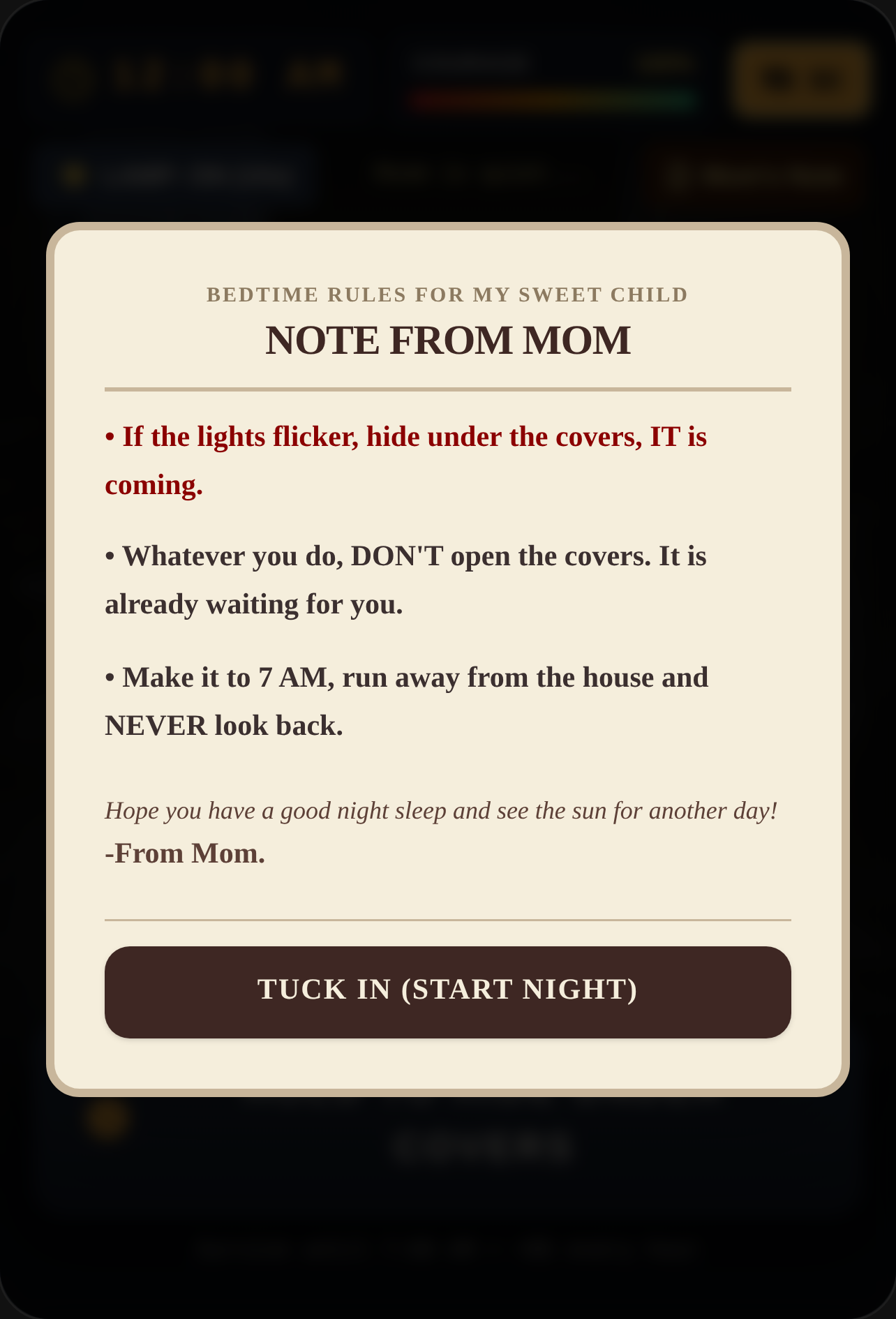 Kid Under Covers - 5 AM Horror Simulator cover