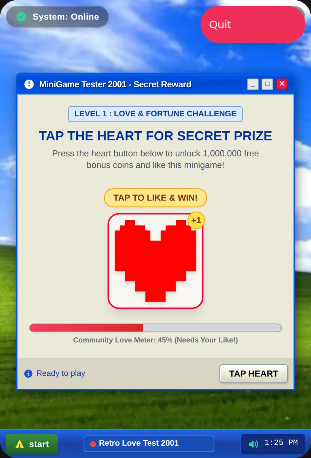 Retro Love Test 2001 cover