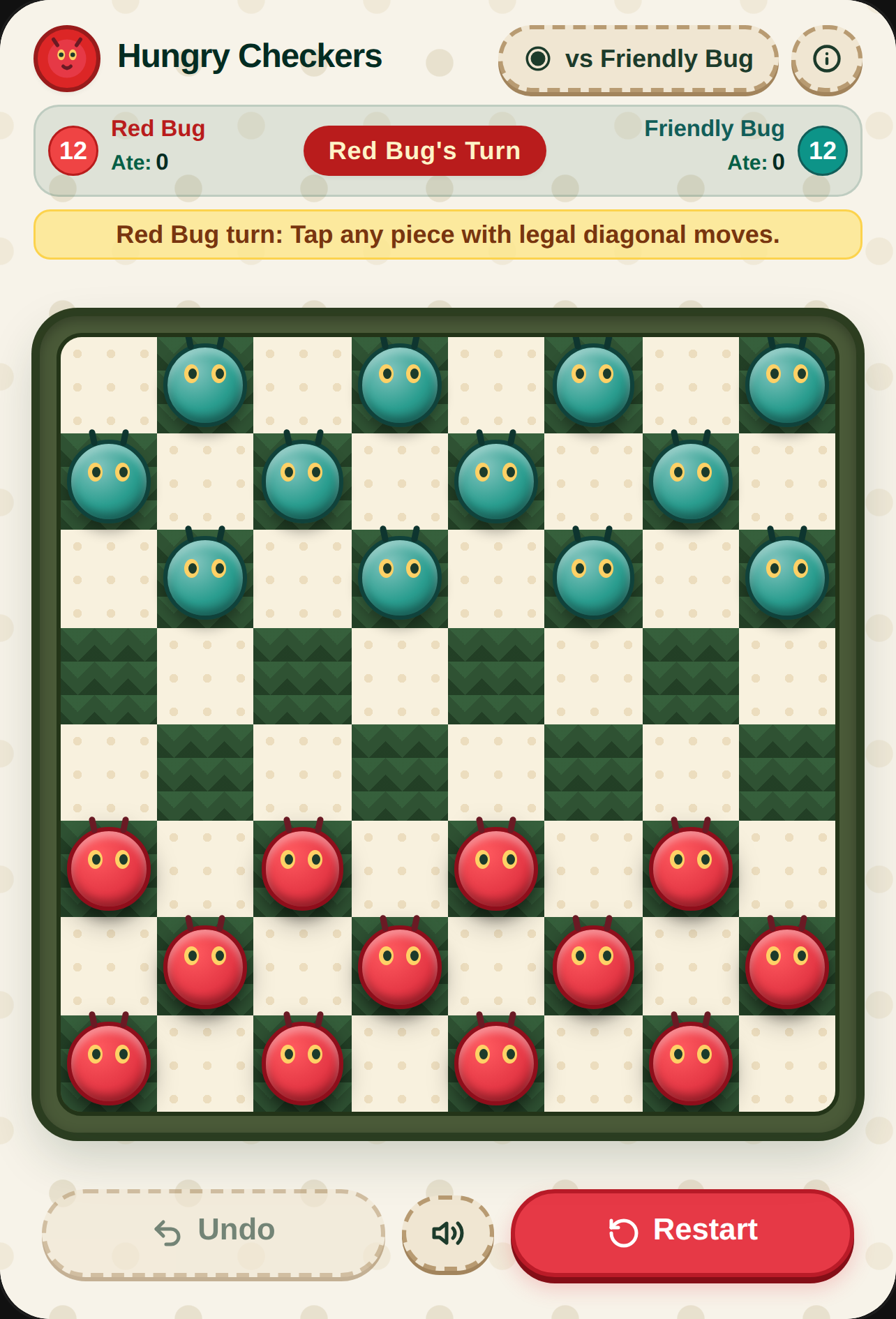 Hungry Caterpillar Checkers cover