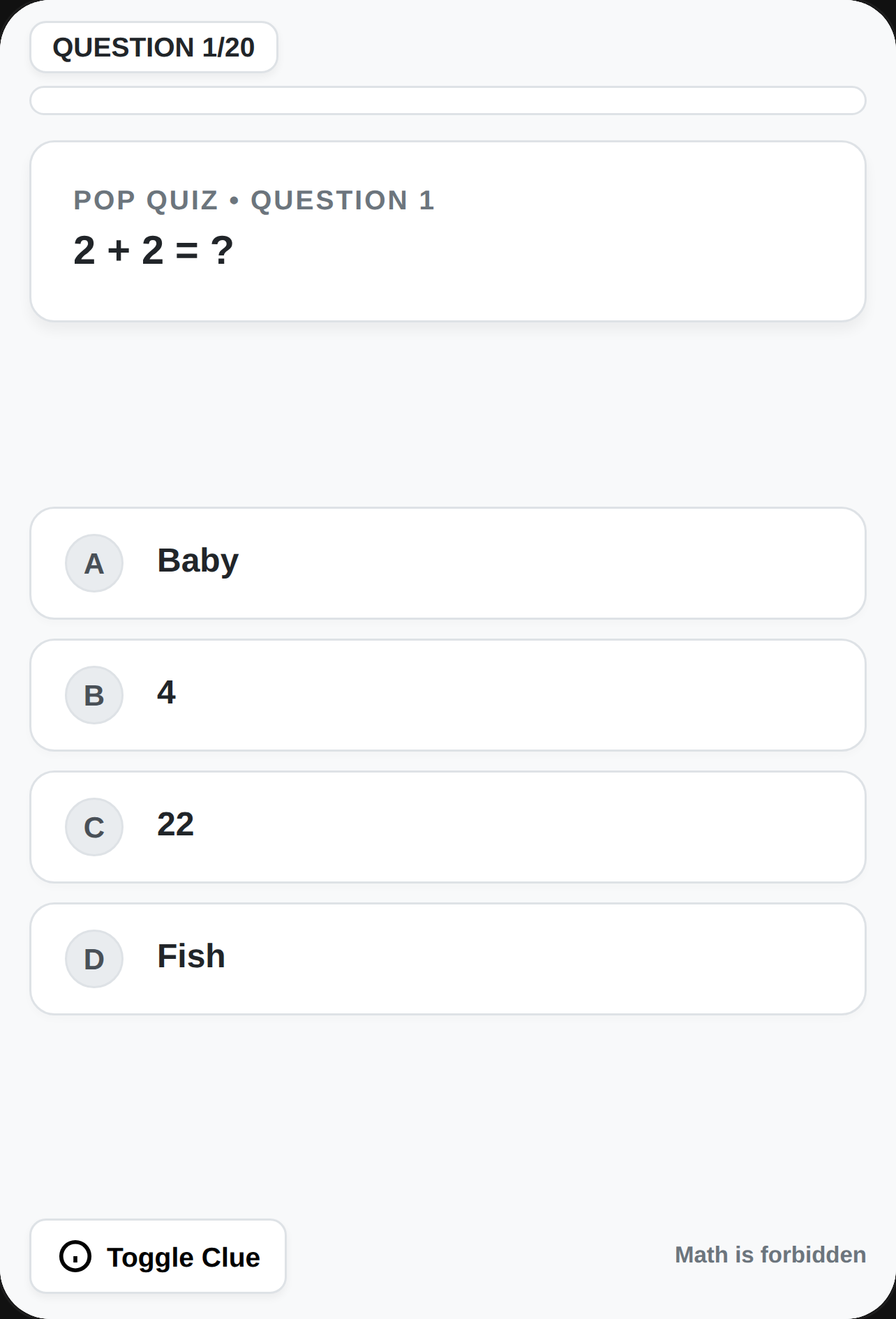 Math Quiz 101: DO NOT FAIL cover