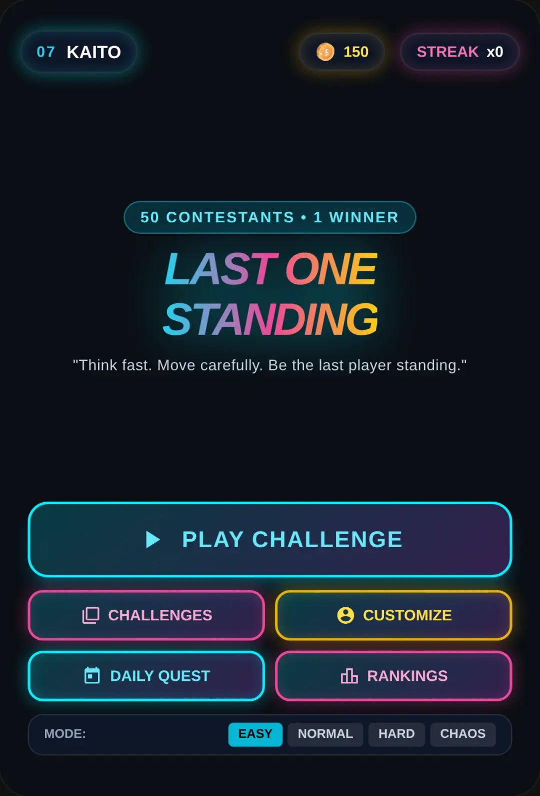LAST ONE STANDING cover