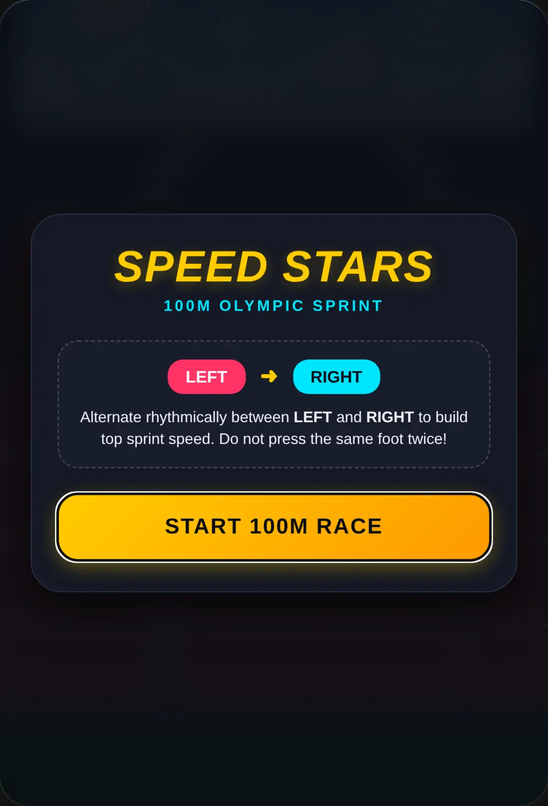 Speed Stars - 100m Sprint