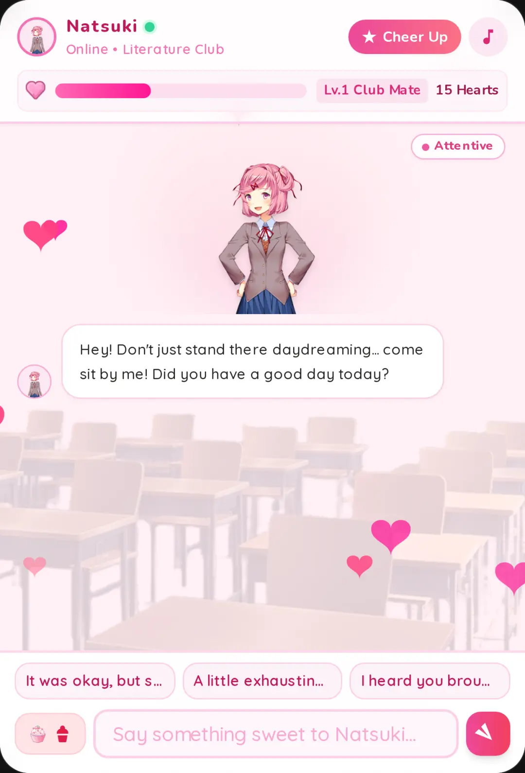 Chat with Natsuki - Kawaii Heart Chat cover