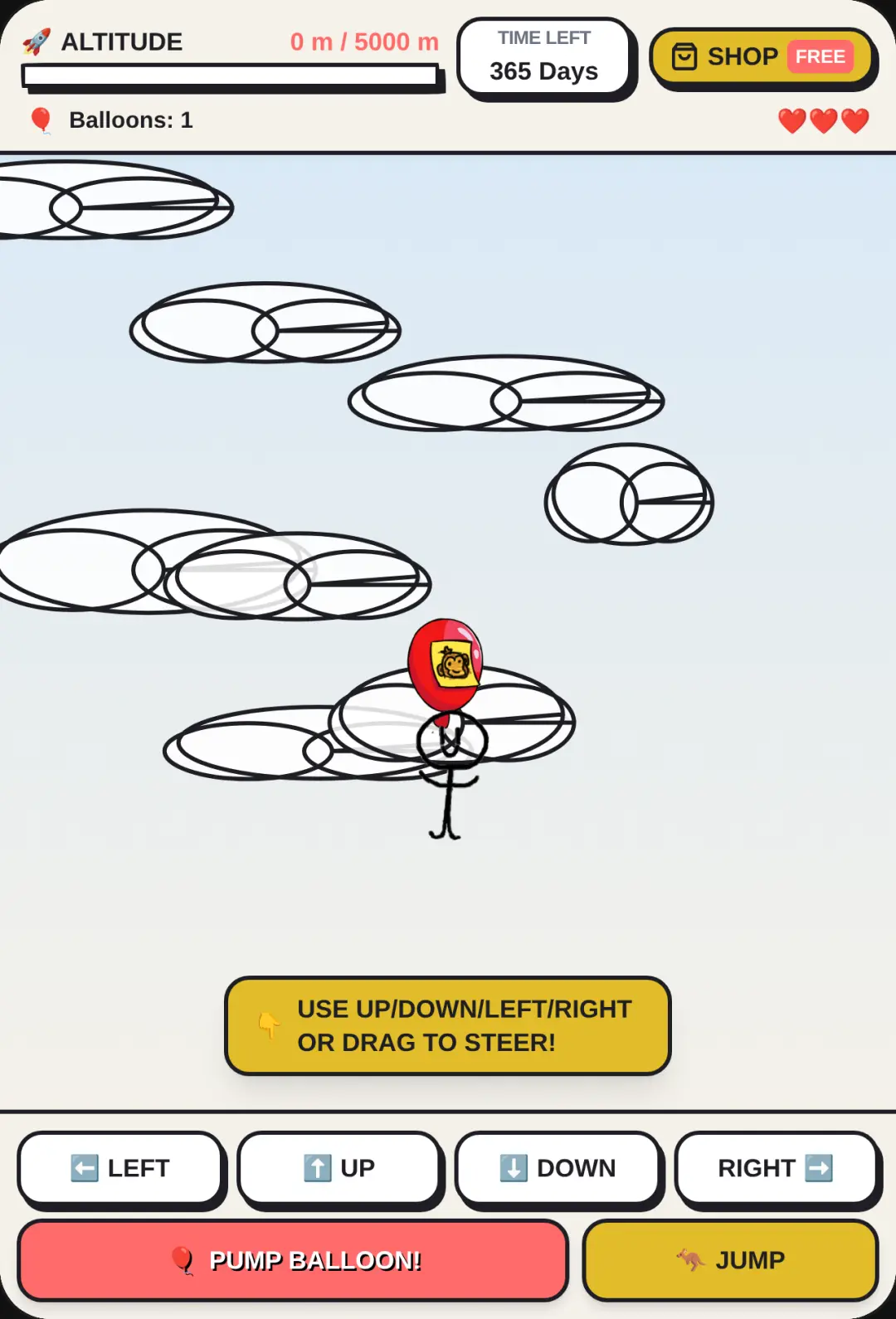 Stickman Balloon Ascent 5000M - Mr. Cheese Boss Battle cover