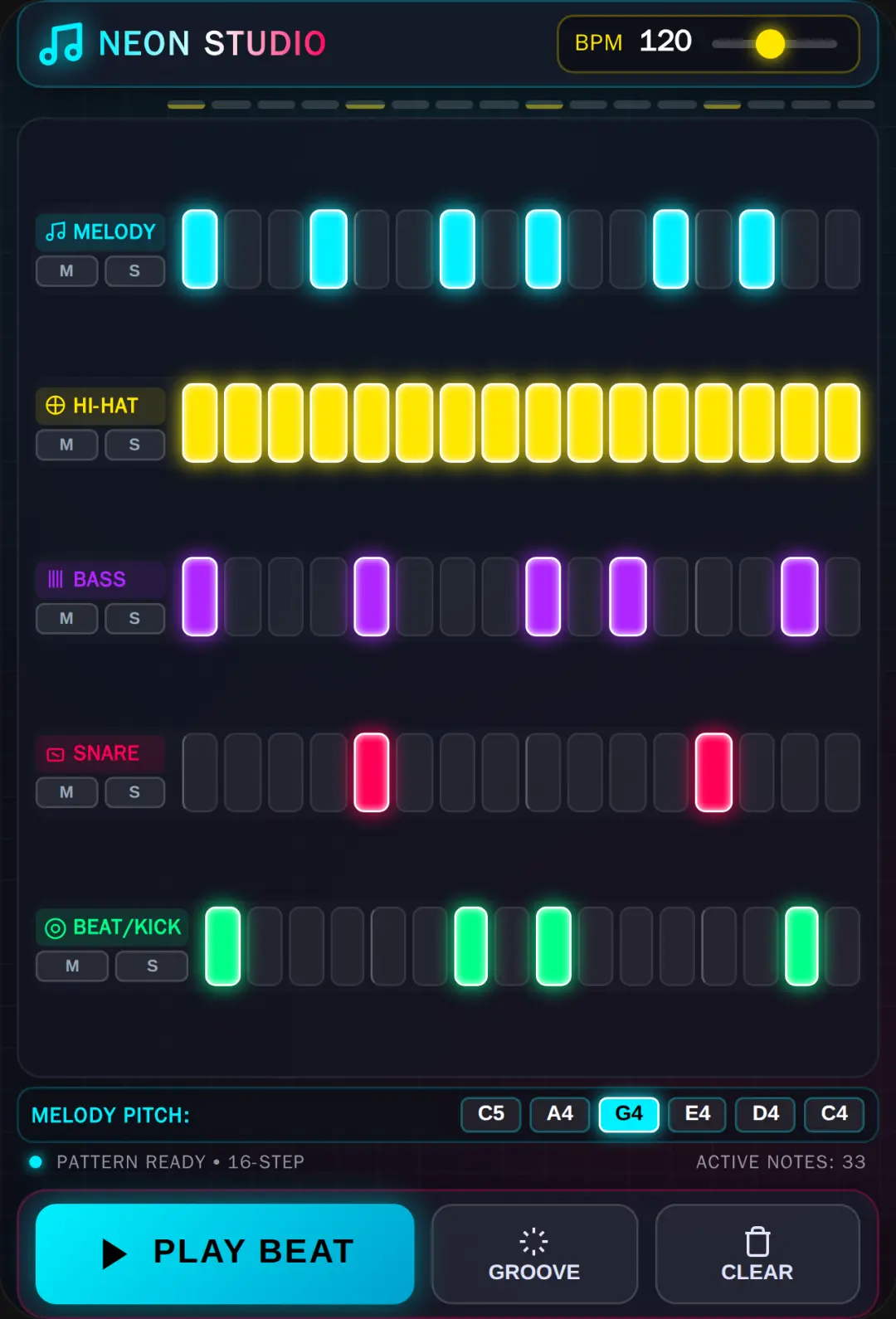 Neon Studio - Beat & Synth Sequencer cover