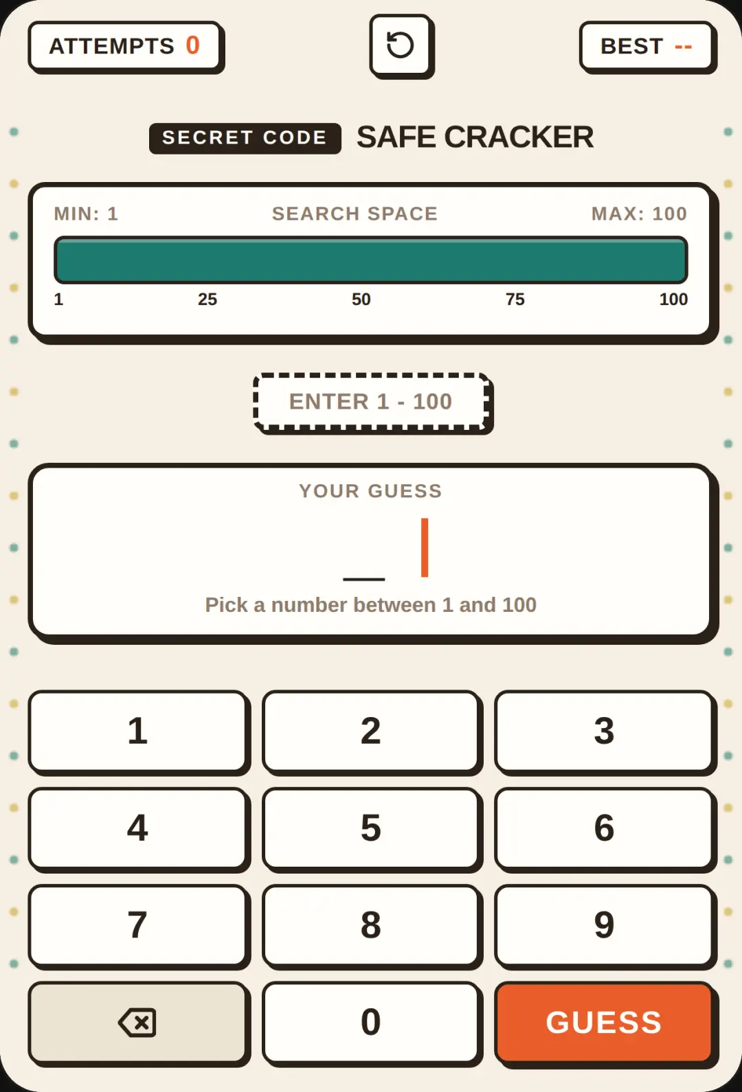 Number Guesser - Safe Cracker cover
