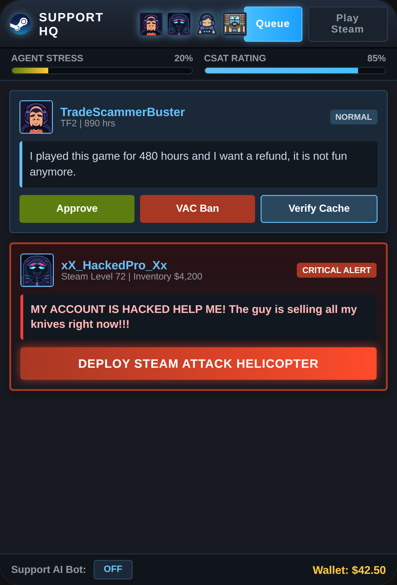 Steam Support Simulator: Tactical Intervention cover