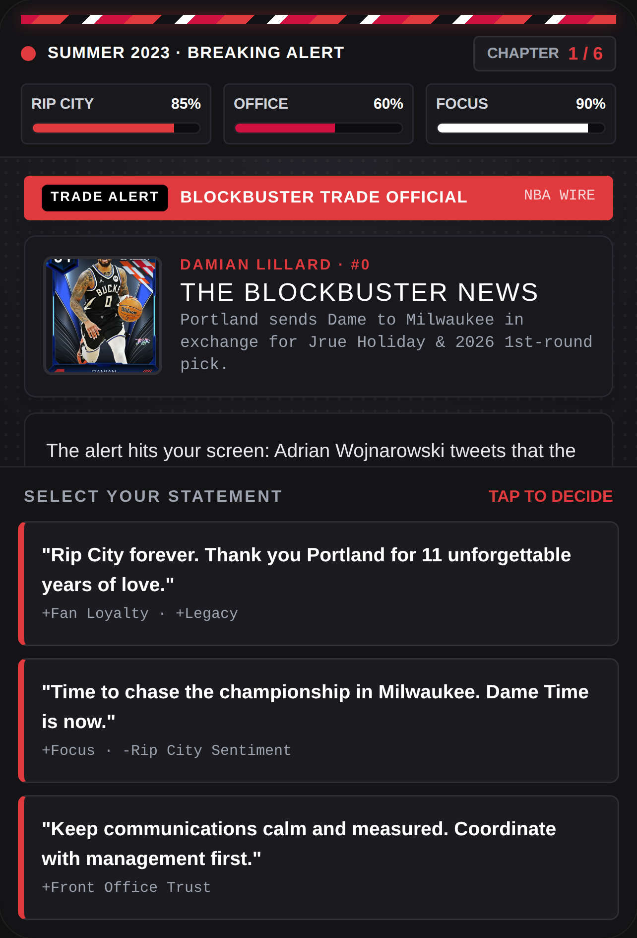 DAME 2023: THE TRADE DECISION cover