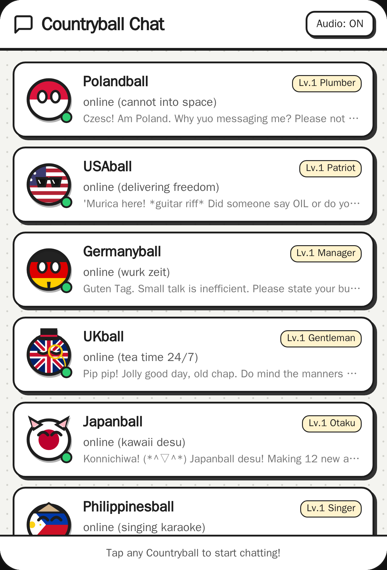 Countryball Chat cover