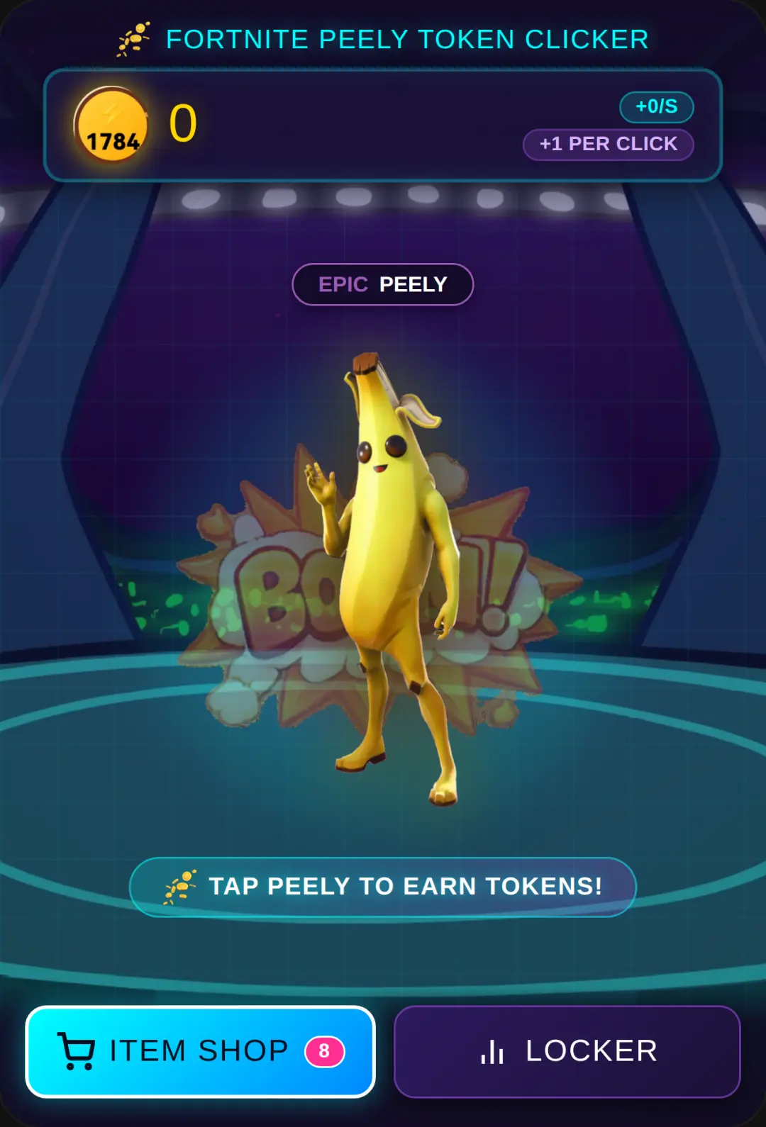 Fortnite Peely Token Clicker cover
