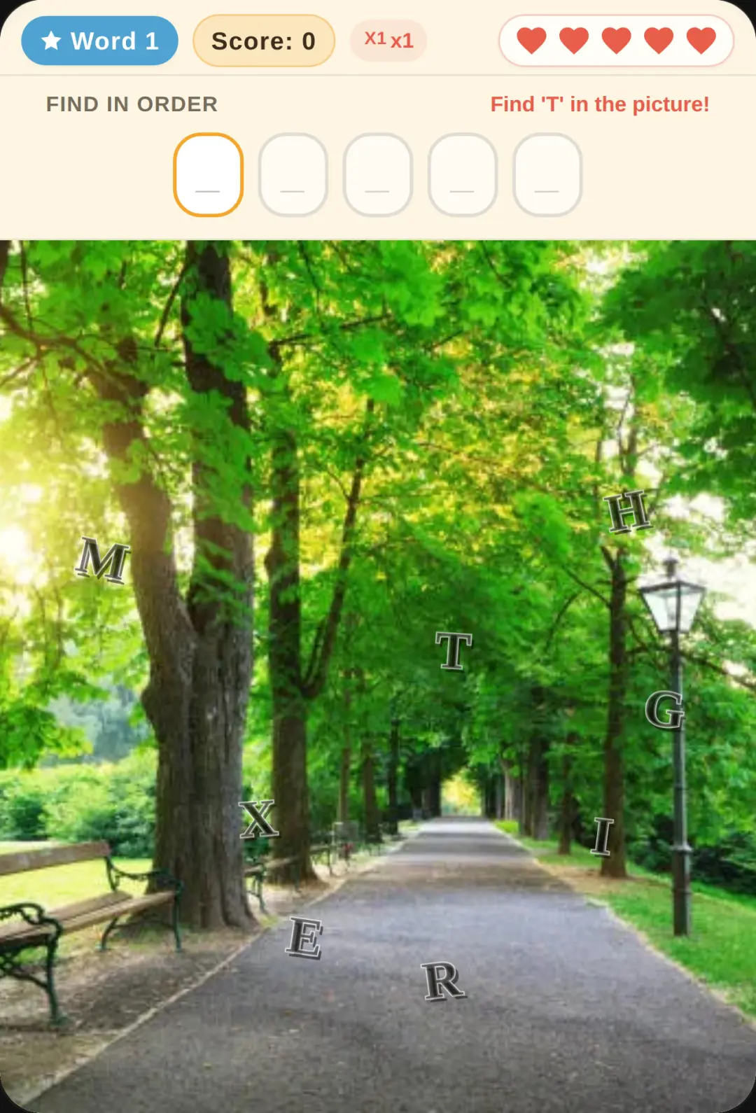 Word Hunt in the Park cover