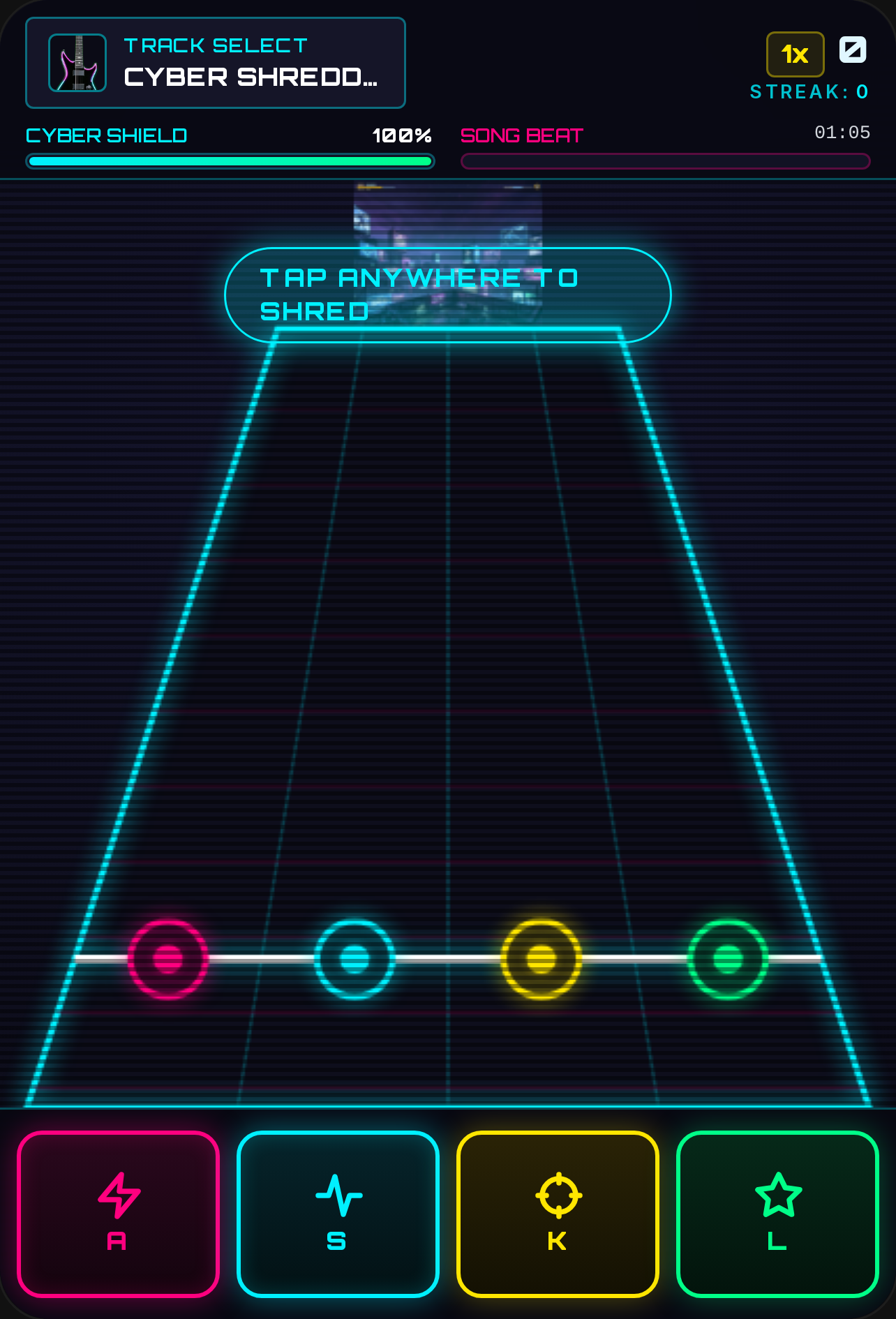 Cyber Guitar Hero: Neon Shredder cover