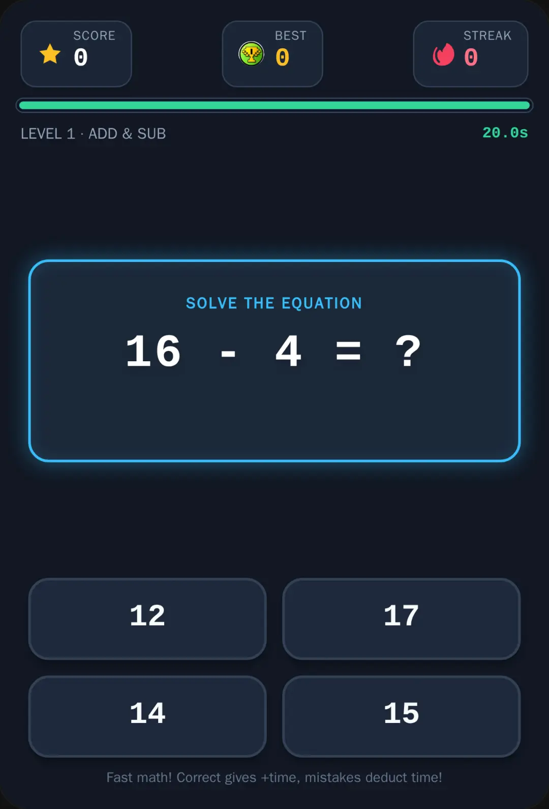 Math Blitz Arcade cover