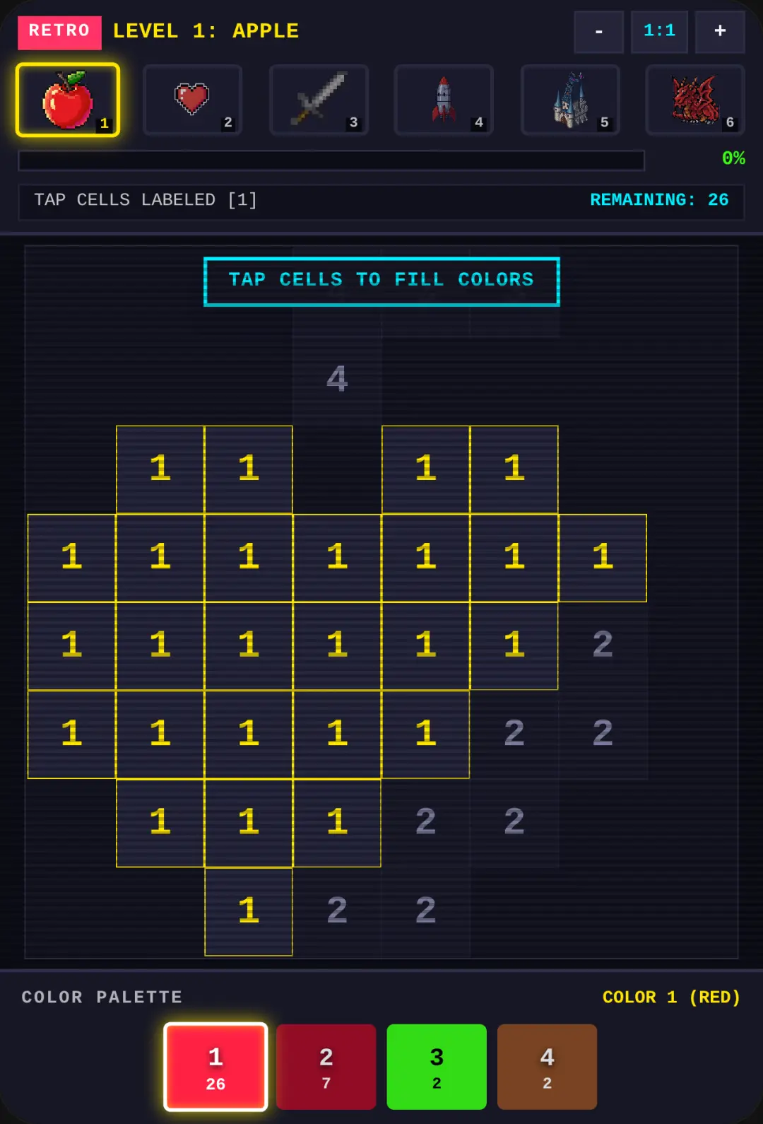 Retro Pixel Color By Number cover