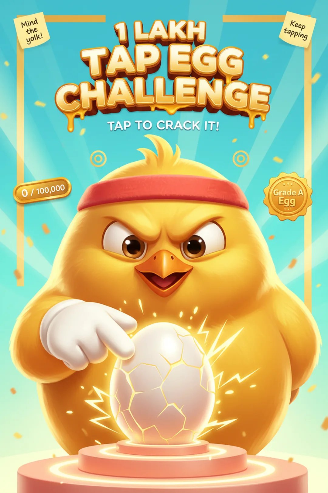 1 LAKH TAP EGG CHALLENGE cover