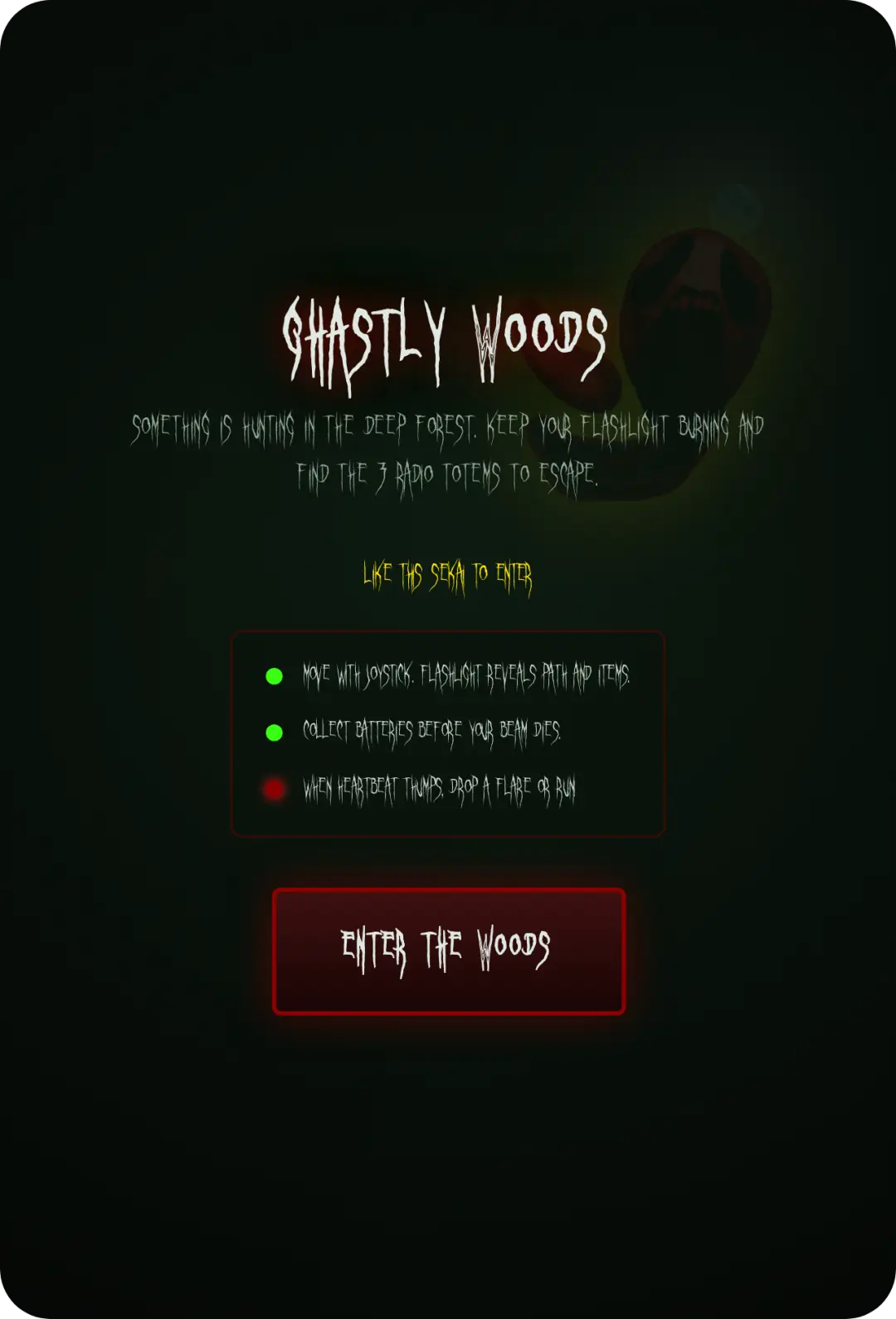 Ghastly Woods: Deep Night Horror cover