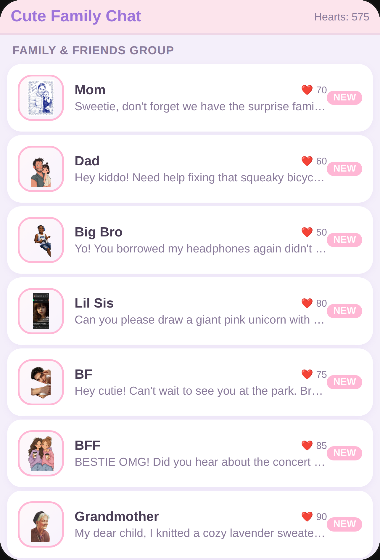 Family Chat Story cover