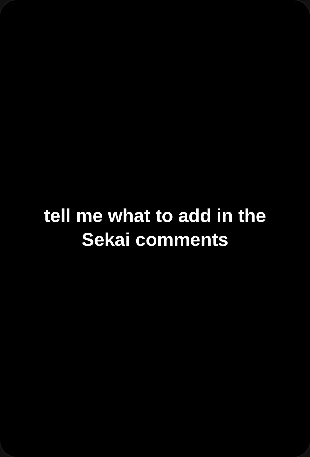 Sekai Comments cover