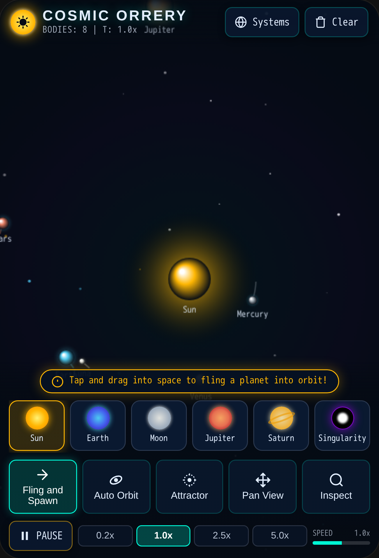 Cosmic Orrery - Planet Simulator cover