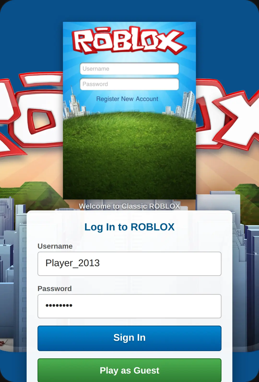 ROBLOX Mobile cover