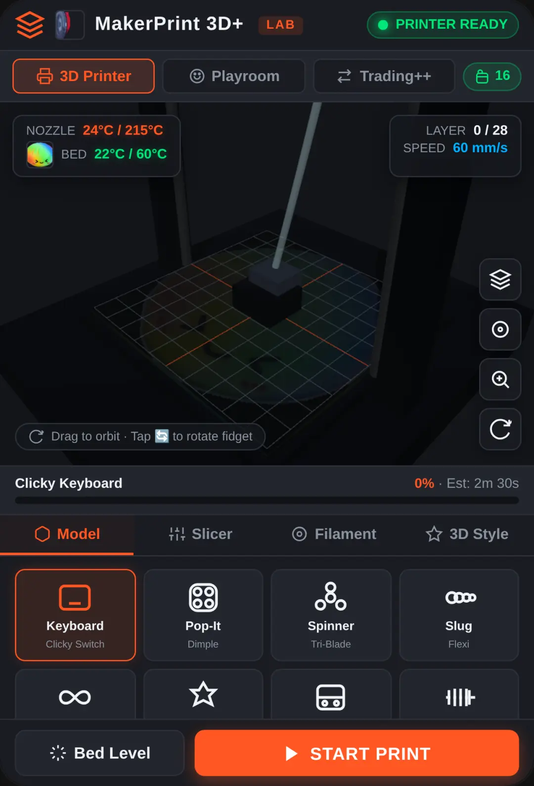 MakerPrint 3D+ · Lab Simulator cover