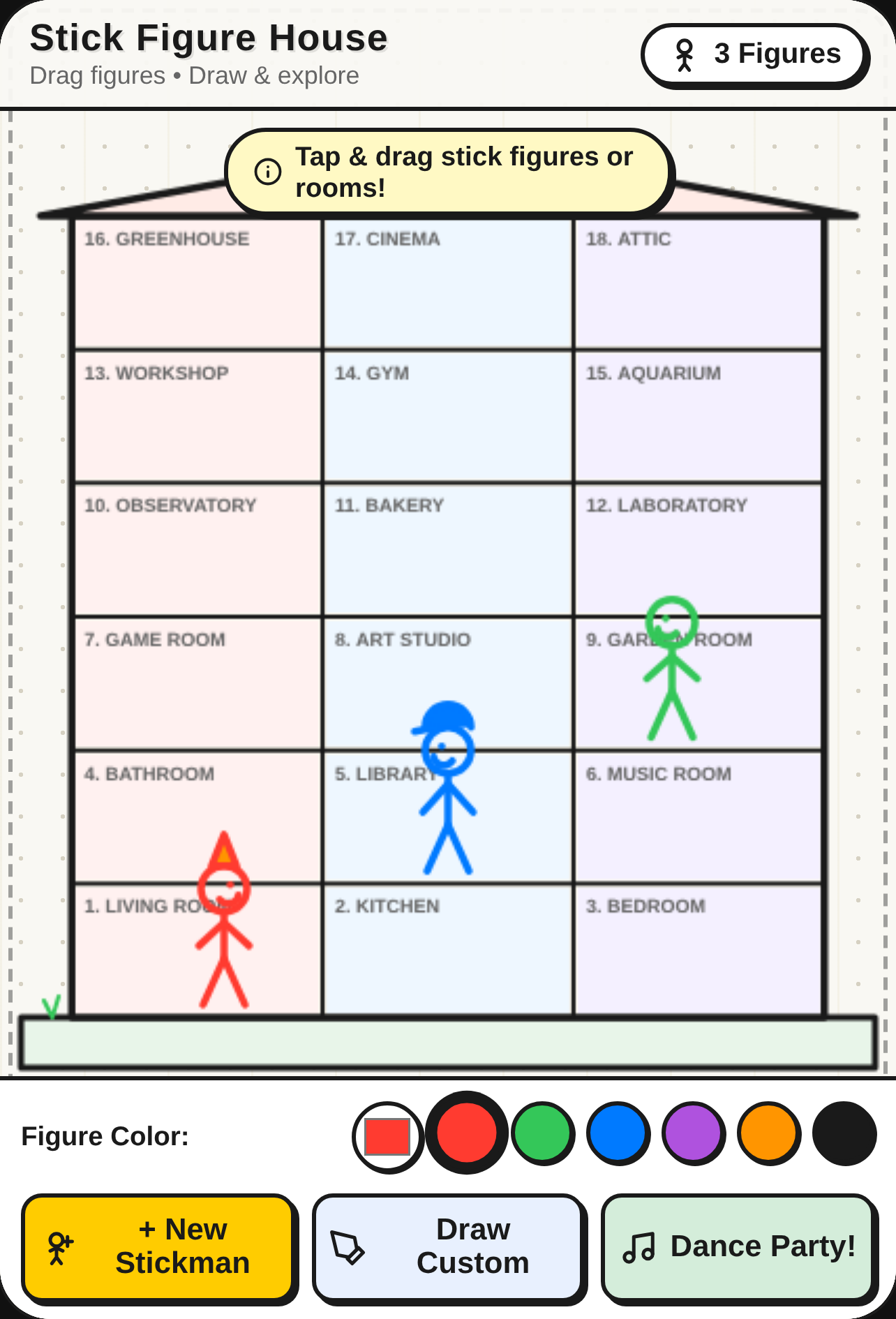 Stick Figure House Sandbox cover