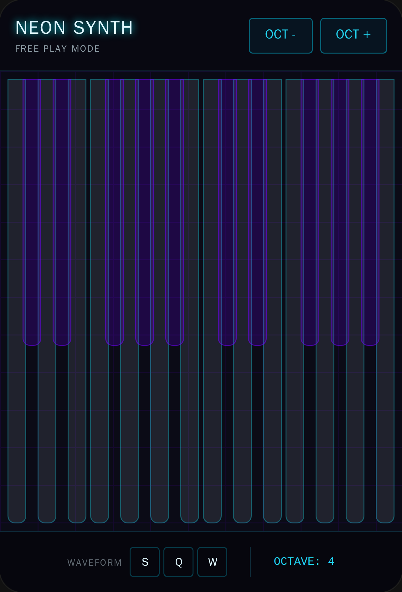 Neon Synth Piano cover