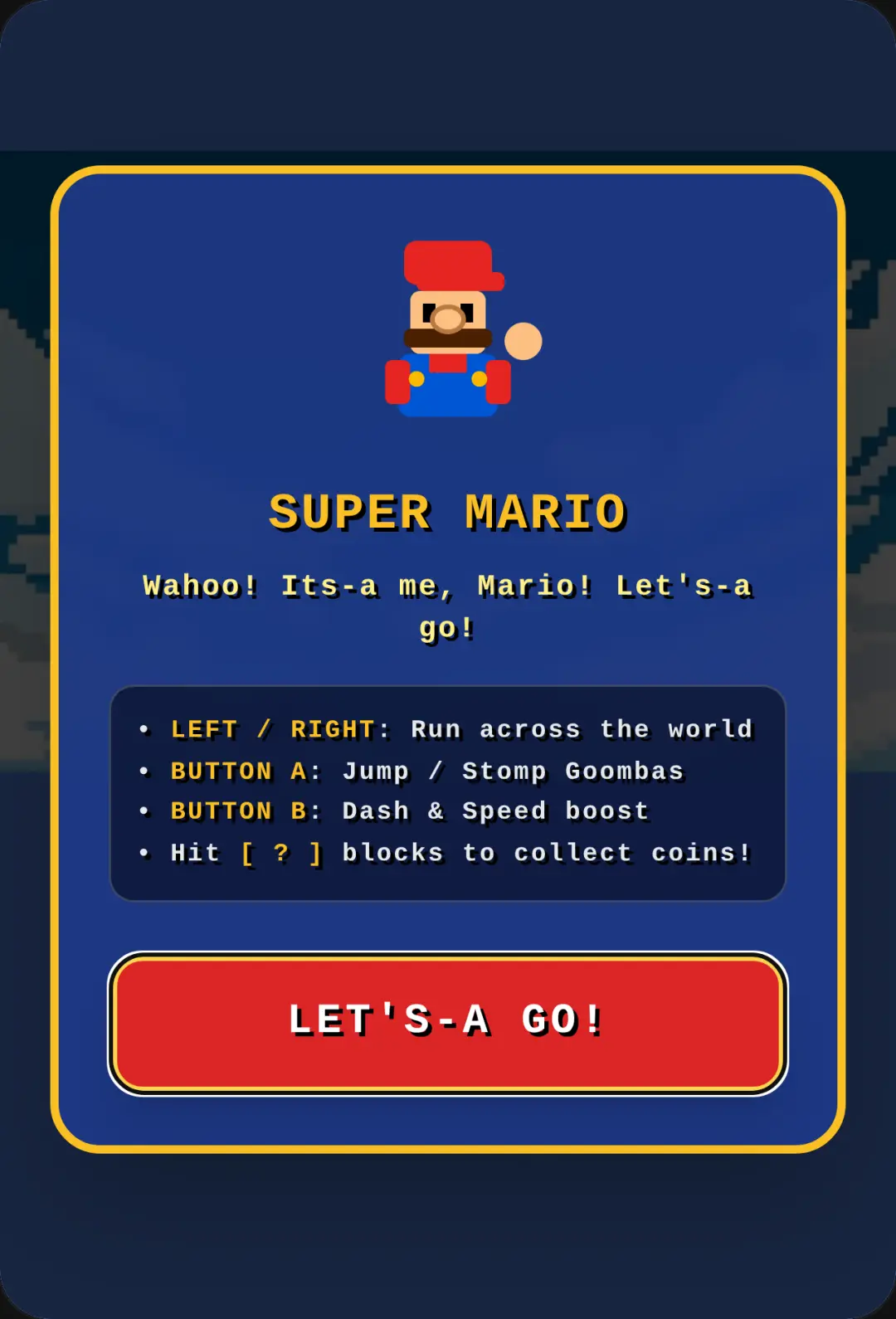 Super Mario Adventure cover
