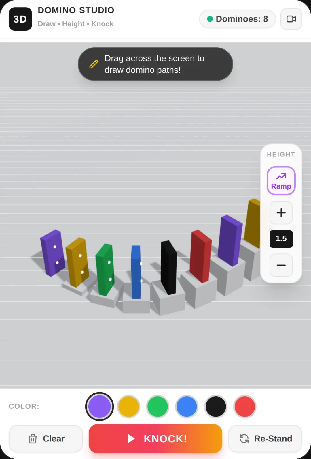 3D Domino Studio - Draw & Knock cover