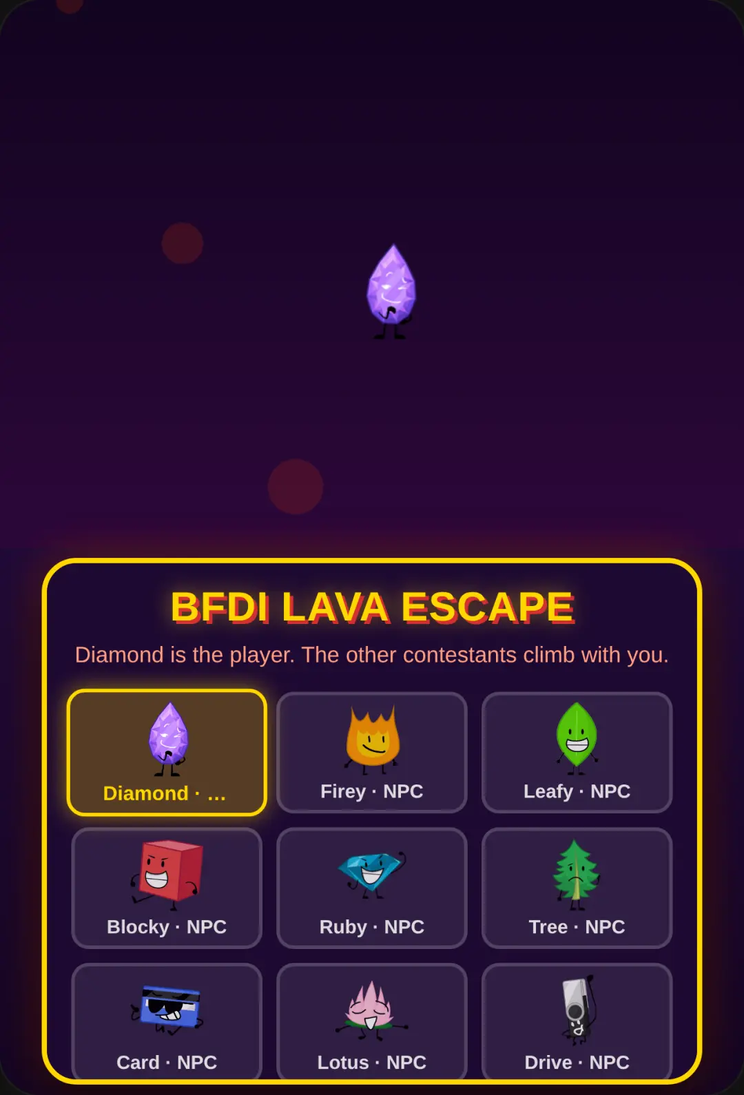 BFDI: Rising Lava Survival cover