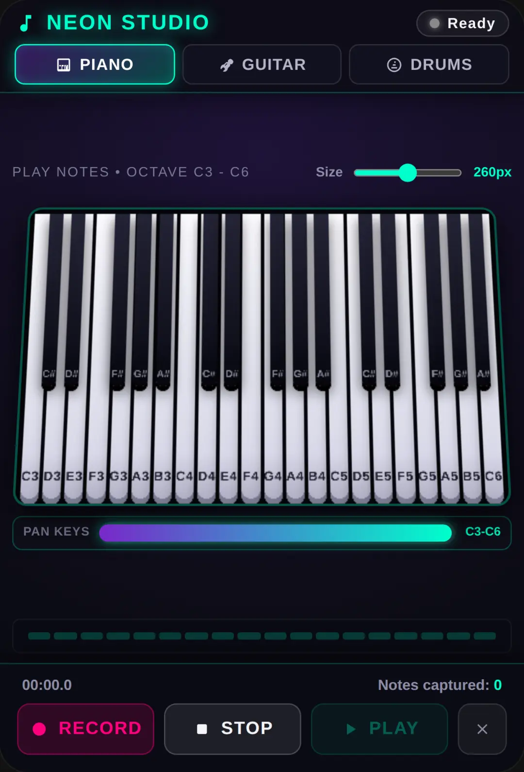 Piano Record able cover