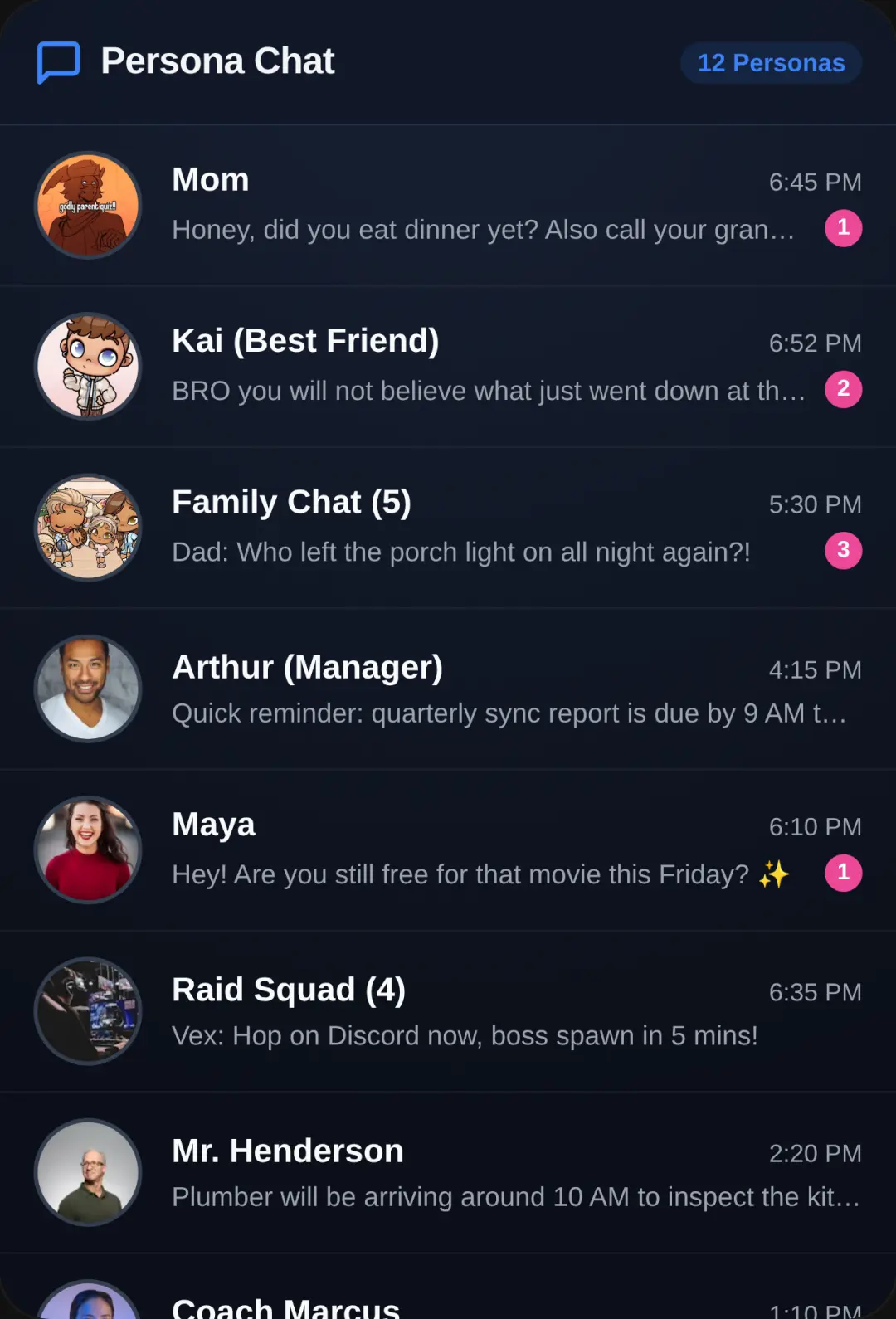 Persona Chat Simulator cover